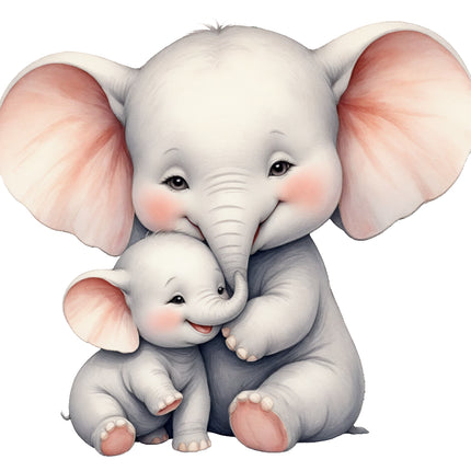 elephant fabric panel