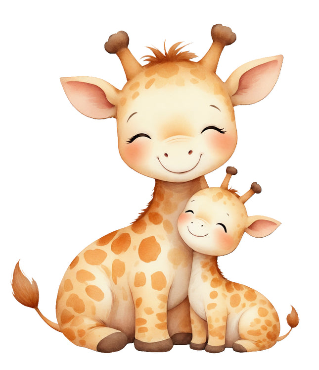 giraffes fabric panel