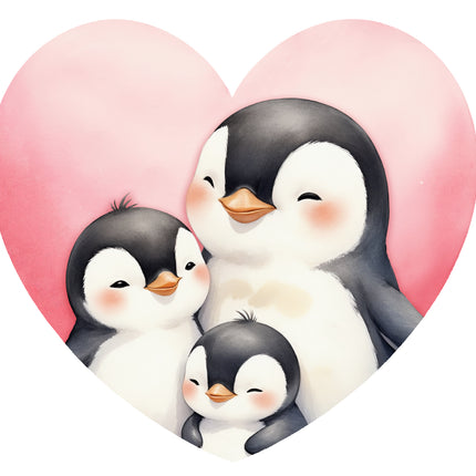 penguins fabric panel