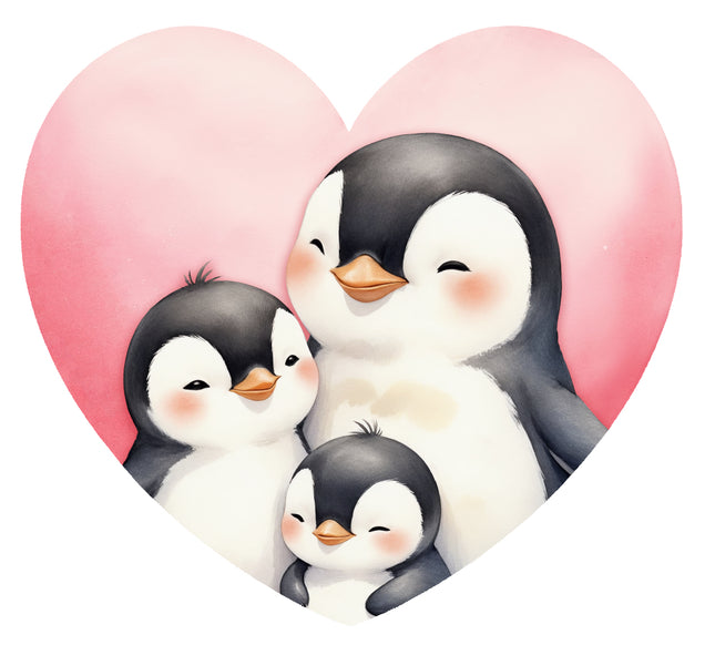 penguins fabric panel