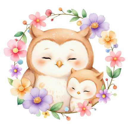 boho owls quilt block