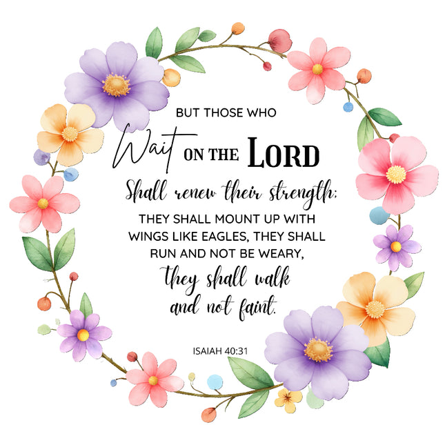 bible verse fabric panel