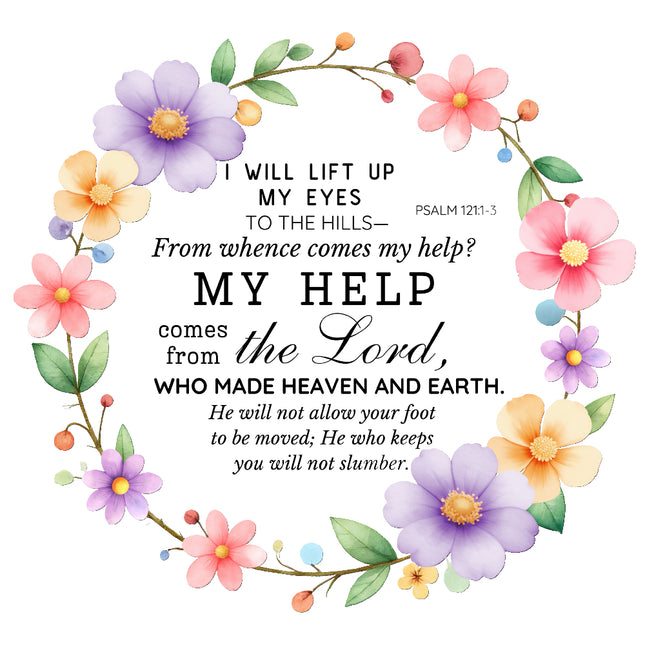 bible verse fabric panel