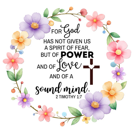 bible verse fabric panel