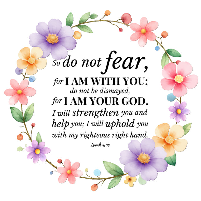 bible verse fabric panel