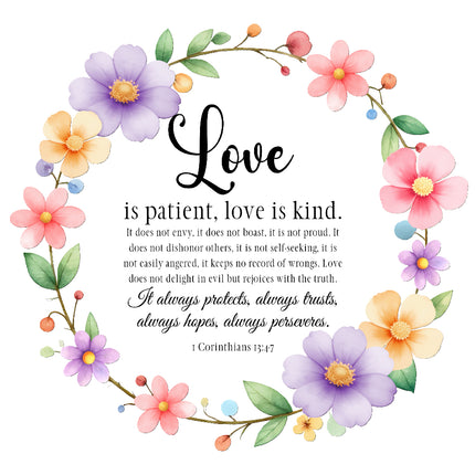 bible verse fabric panel