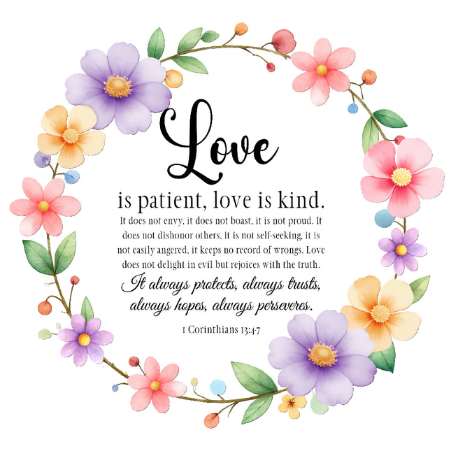 bible verse fabric panel