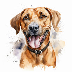 Rhodesian Ridgeback dog fabric panel