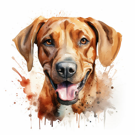 Rhodesian Ridgeback dog fabric panel