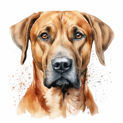 Rhodesian Ridgeback dog fabric panel