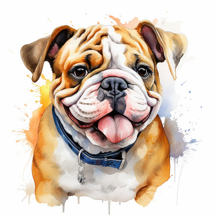 bulldog cotton fabric panel