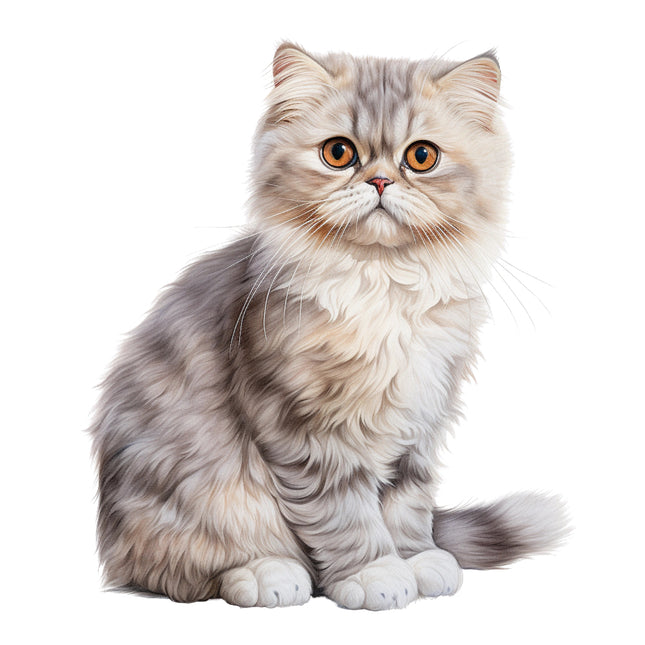 persian cat fabric panel