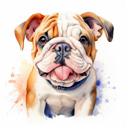 bulldog cotton fabric panel