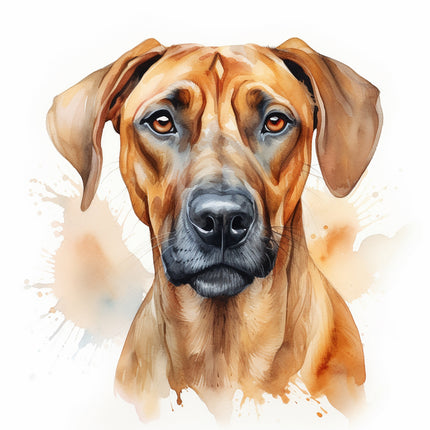Rhodesian Ridgeback dog fabric panel