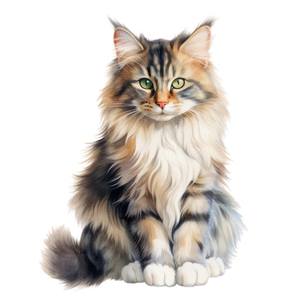 tabby cat fabric panel