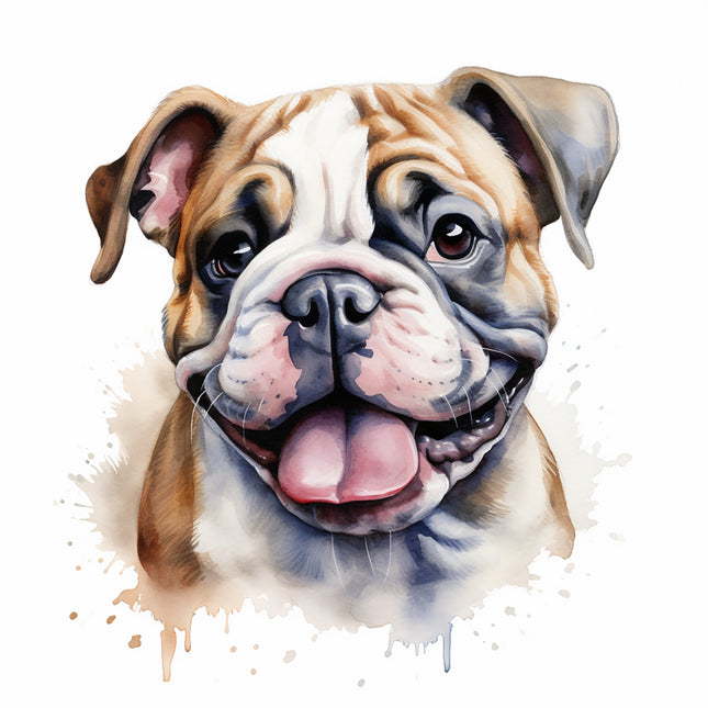 Bulldog 100% Cotton Fabric Panel Block AG158