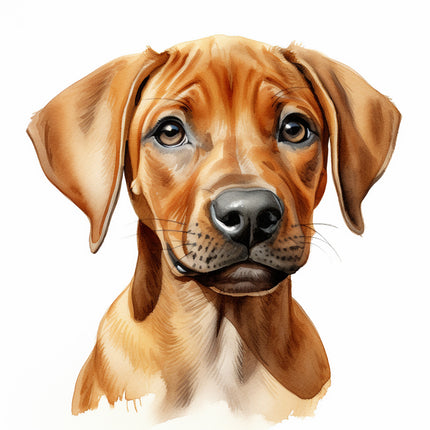 Rhodesian Ridgeback Dog 100% Cotton Fabric Panel Block Quilt Square AG160