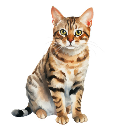 calico cat fabric panel