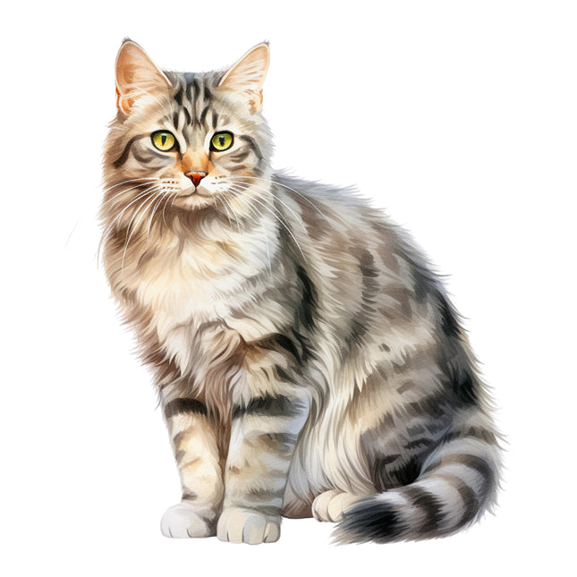 tabby cat fabric panel