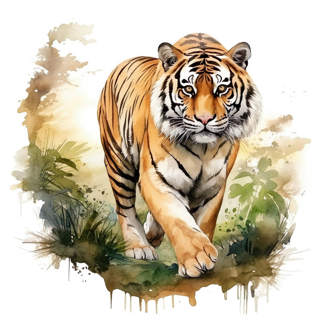 Tiger 100% Cotton Fabric Panel Block FLIP-AG215