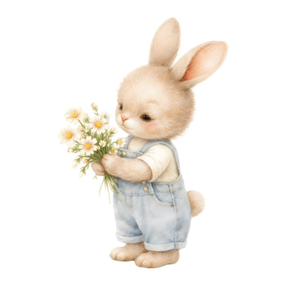 Cute bunny quilt block