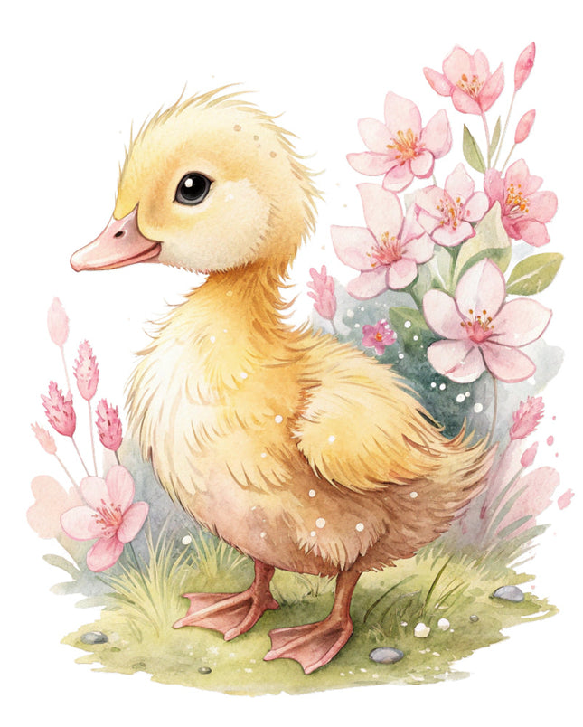 duckling cotton quilt block