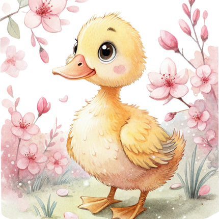 duckling cotton quilt block