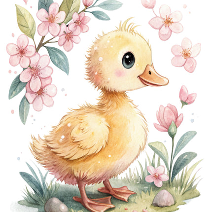 duckling cotton quilt block