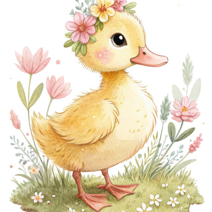 duckling cotton quilt block