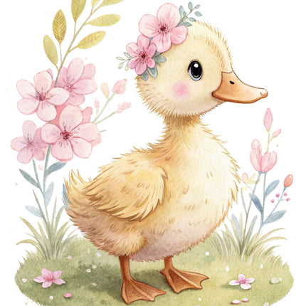 duckling cotton quilt block