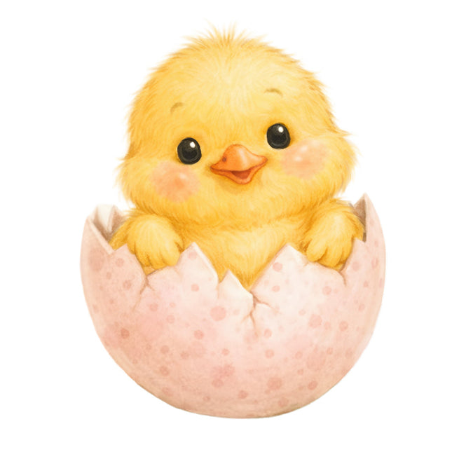 chick in an egg fabric panel