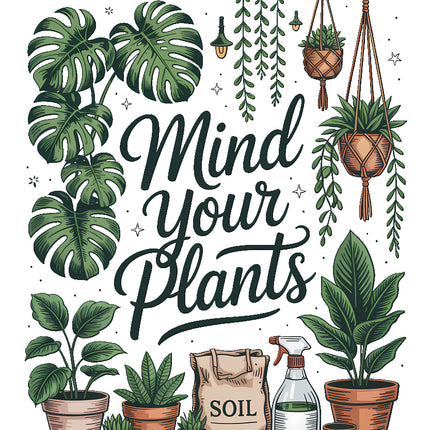 plants fabric panel
