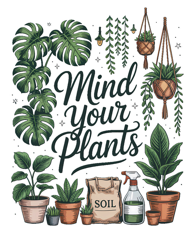 plants fabric panel