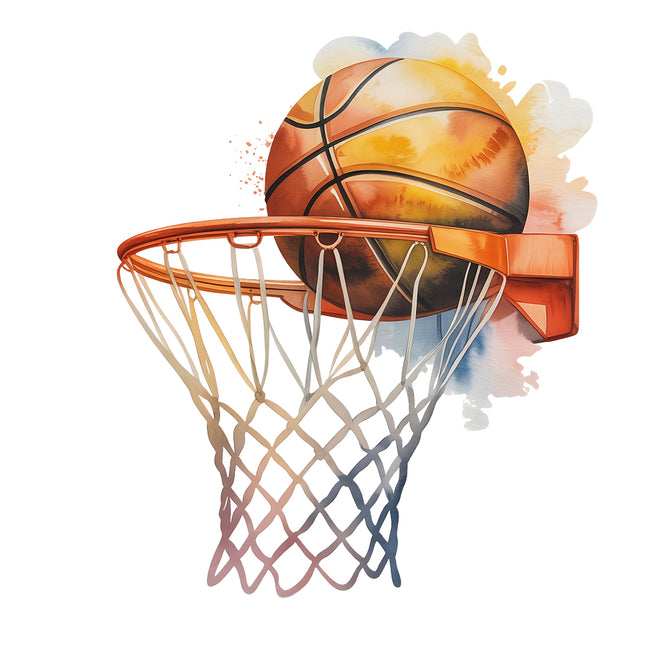 Basketball fabric panel