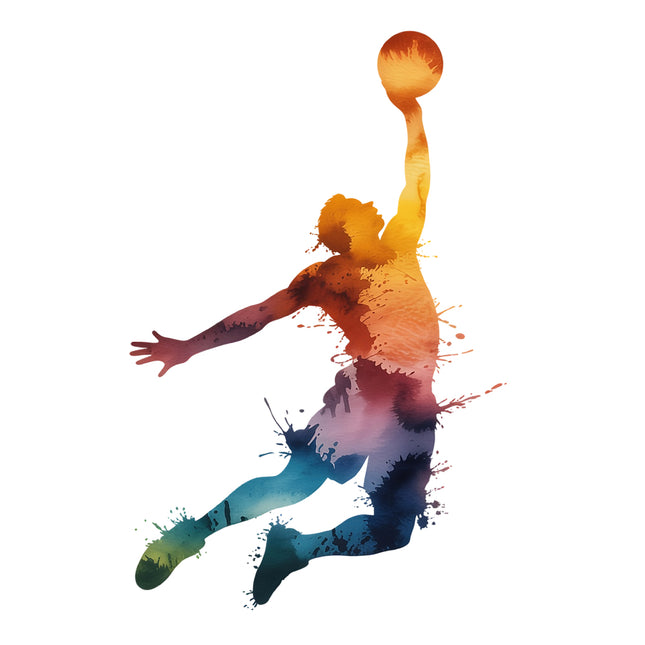 basketball player cotton fabric panel