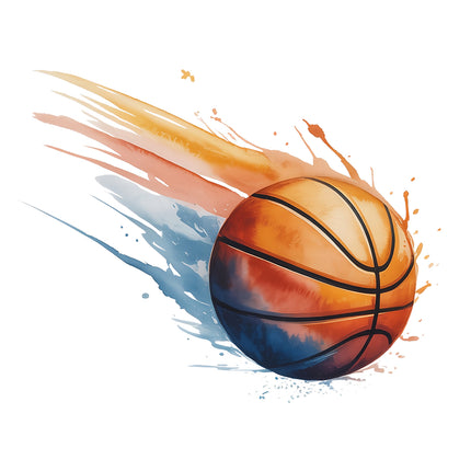 Basketball cotton fabric panel