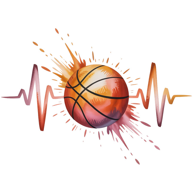 Basketball cotton fabric panel