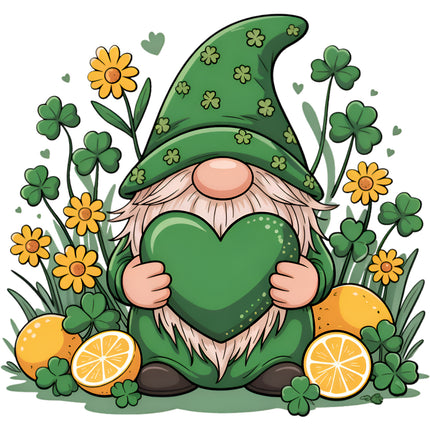 st patrick gnome fabric panel