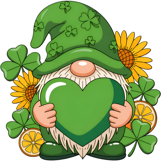 st patricks gnome fabric panel