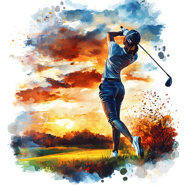Golfer fabric panel