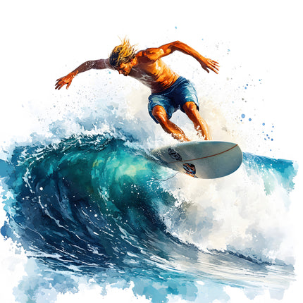 surfing quilt block