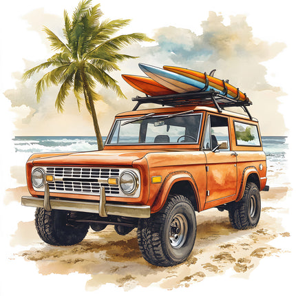 surfing fabric panel