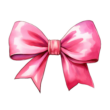 Pink bow fabric panel