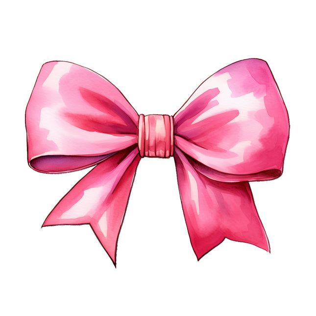 Pink bow fabric panel