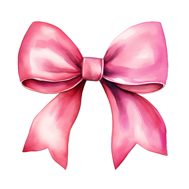 Pink bow fabric panel