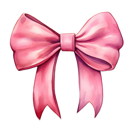 Pink bow fabric panel