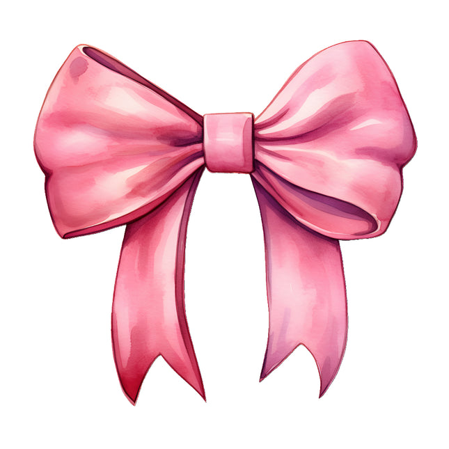 Pink bow fabric panel