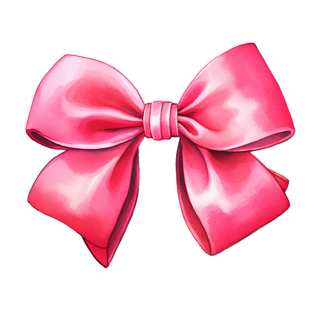 Pink bow fabric panel