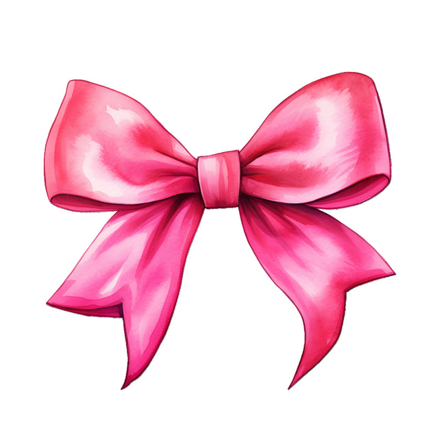 Pink bow fabric panel