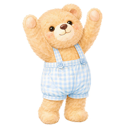 teddy bear fabric panel